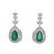 Elegant Emerald and Diamond Jewelry Set