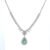 Radiant Emerald and Diamond Bridal Jewelry Set