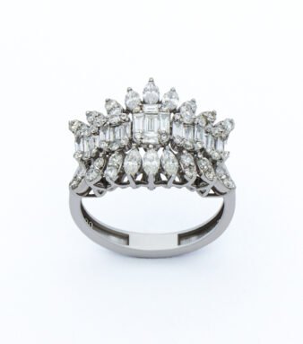 Majestic Diamond Crown Ring