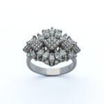 Diamond Art Deco Statement Ring