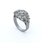 Luxurious Diamond Floral Dome Ring