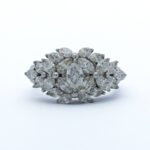 Luxurious Diamond Floral Dome Ring