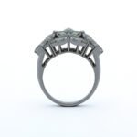 Luxurious Diamond Floral Dome Ring