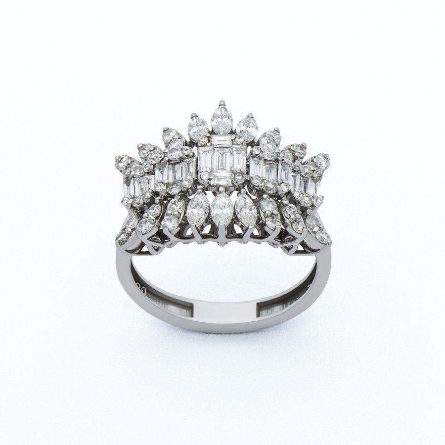 Majestic Diamond Crown Ring