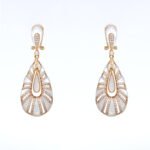 Radiant Gold and Mother-of-Pearl Teardrop Earrings