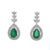 Exquisite Emerald and Diamond Jewelry Set