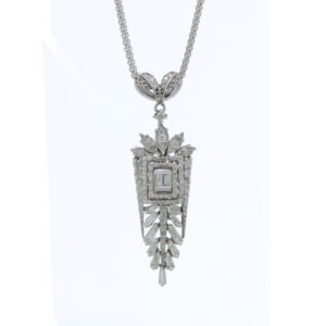 Deco-Inspired Statement Pendant Necklace
