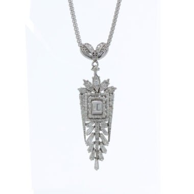 Deco-Inspired Statement Pendant Necklace