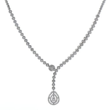Elegant Silver Teardrop Jewelry Set