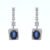 Royal Blue Sapphire & Zirconia Jewelry Set