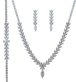 Marquise Cut Zirconia Jewelry Set