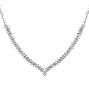 V-Shaped Zirconia Jewelry Set