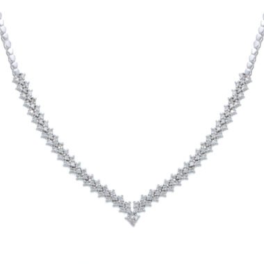 V-Shaped Zirconia Jewelry Set