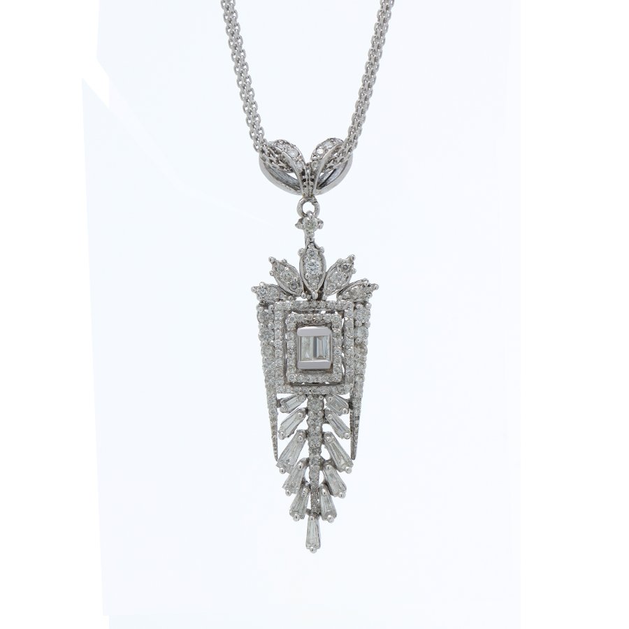 Deco-Inspired Statement Pendant Necklace