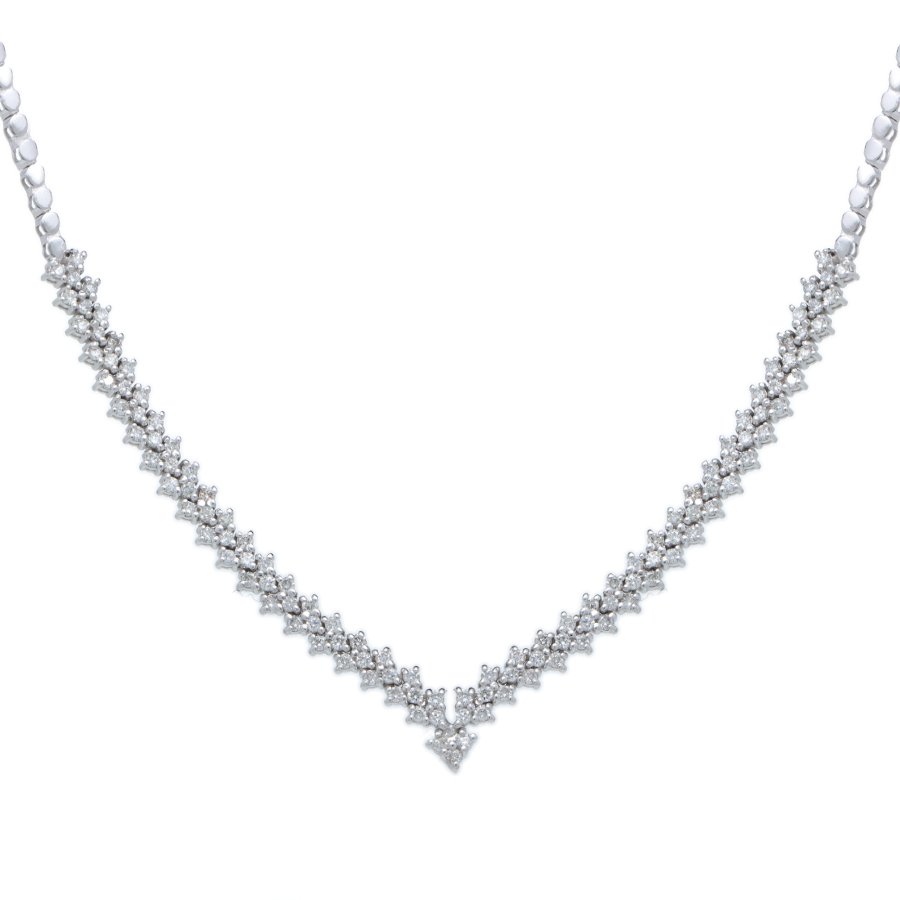 V-Shaped Zirconia Jewelry Set